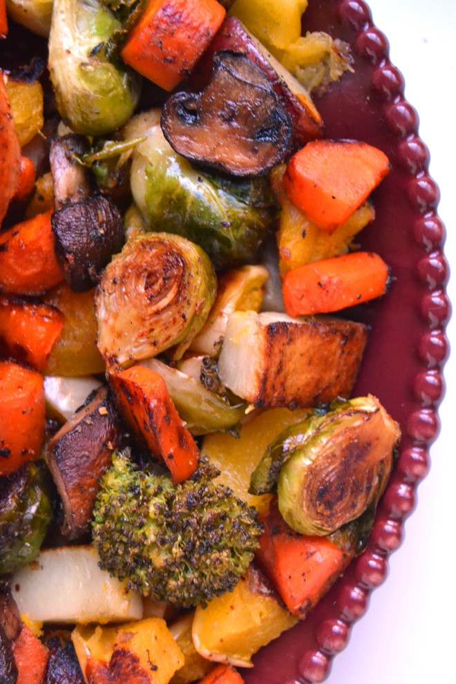 Thanksgiving Roasted Vegetables
 Cajun Turkey with Roasted Ve ables