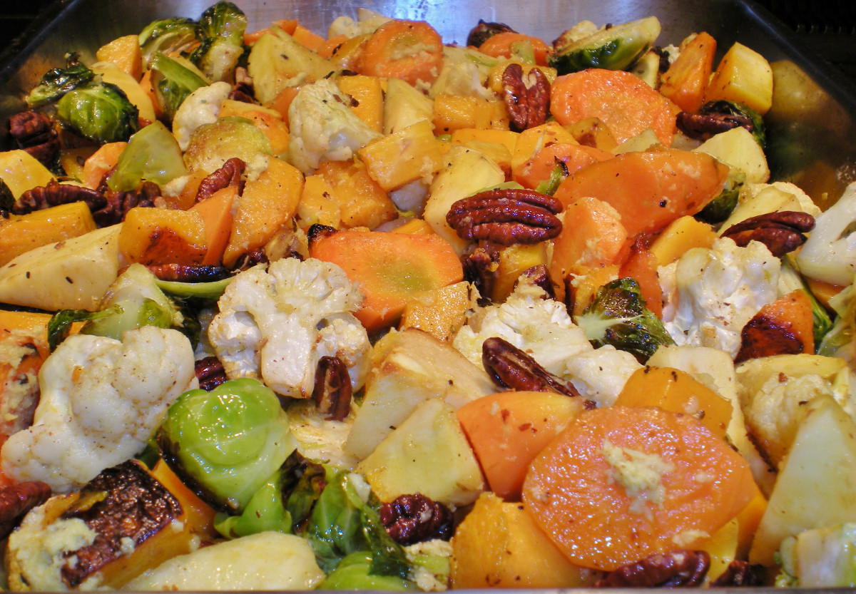 Thanksgiving Roasted Vegetables
 Thanksgiving 2013 Green Beans and Roasted Ve ables