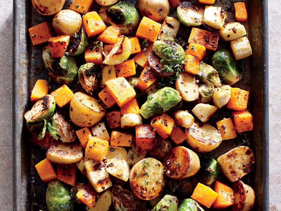 Thanksgiving Roasted Vegetables
 Thanksgiving Pan Roasted Ve ables