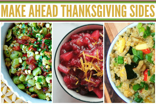 Thanksgiving Side Dishes Make Ahead
 thanksgiving ve able side dishes make ahead