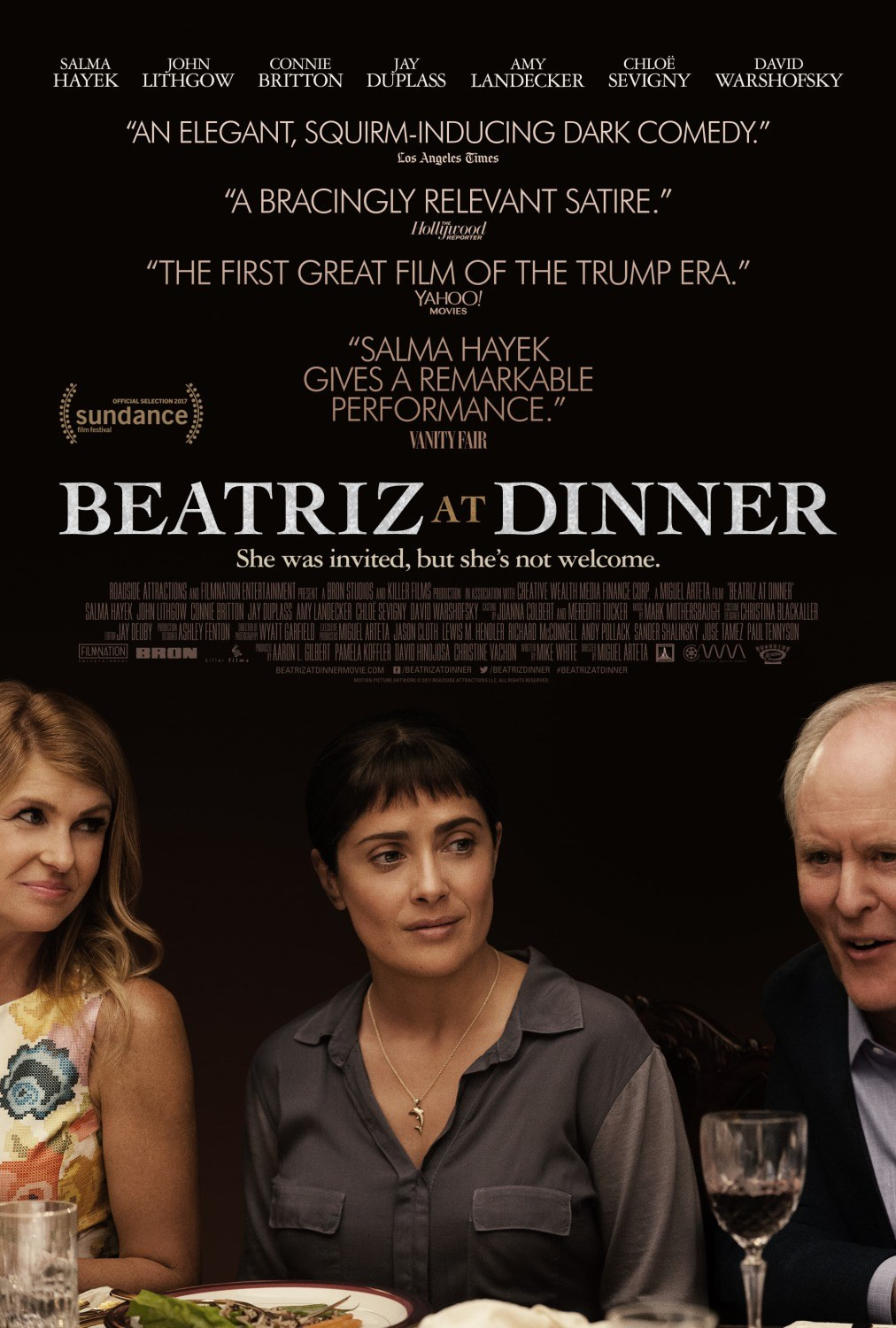 The Dinner Movie Trailer
 Beatriz at Dinner Movie Poster Teaser Trailer