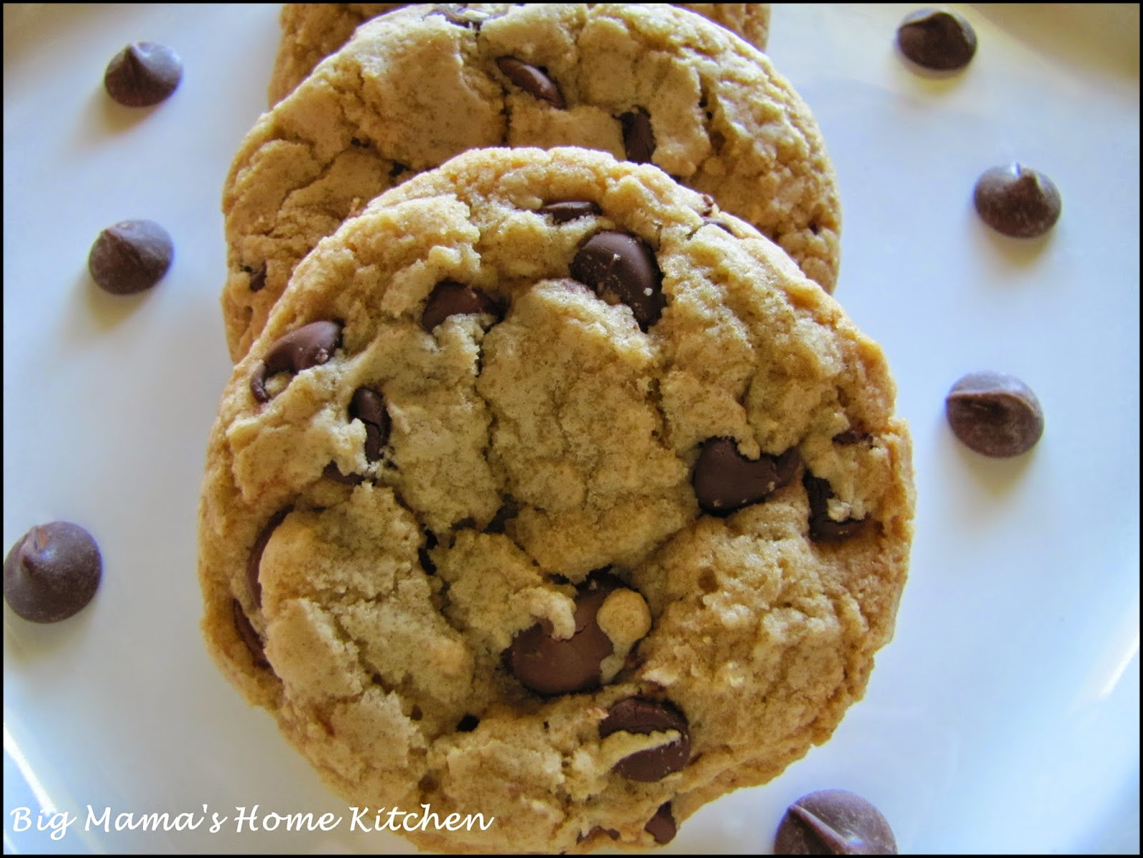 Thick Chewy Chocolate Chip Cookies
 Big Mama s Home Kitchen Thick and Chewy Chocolate Chip