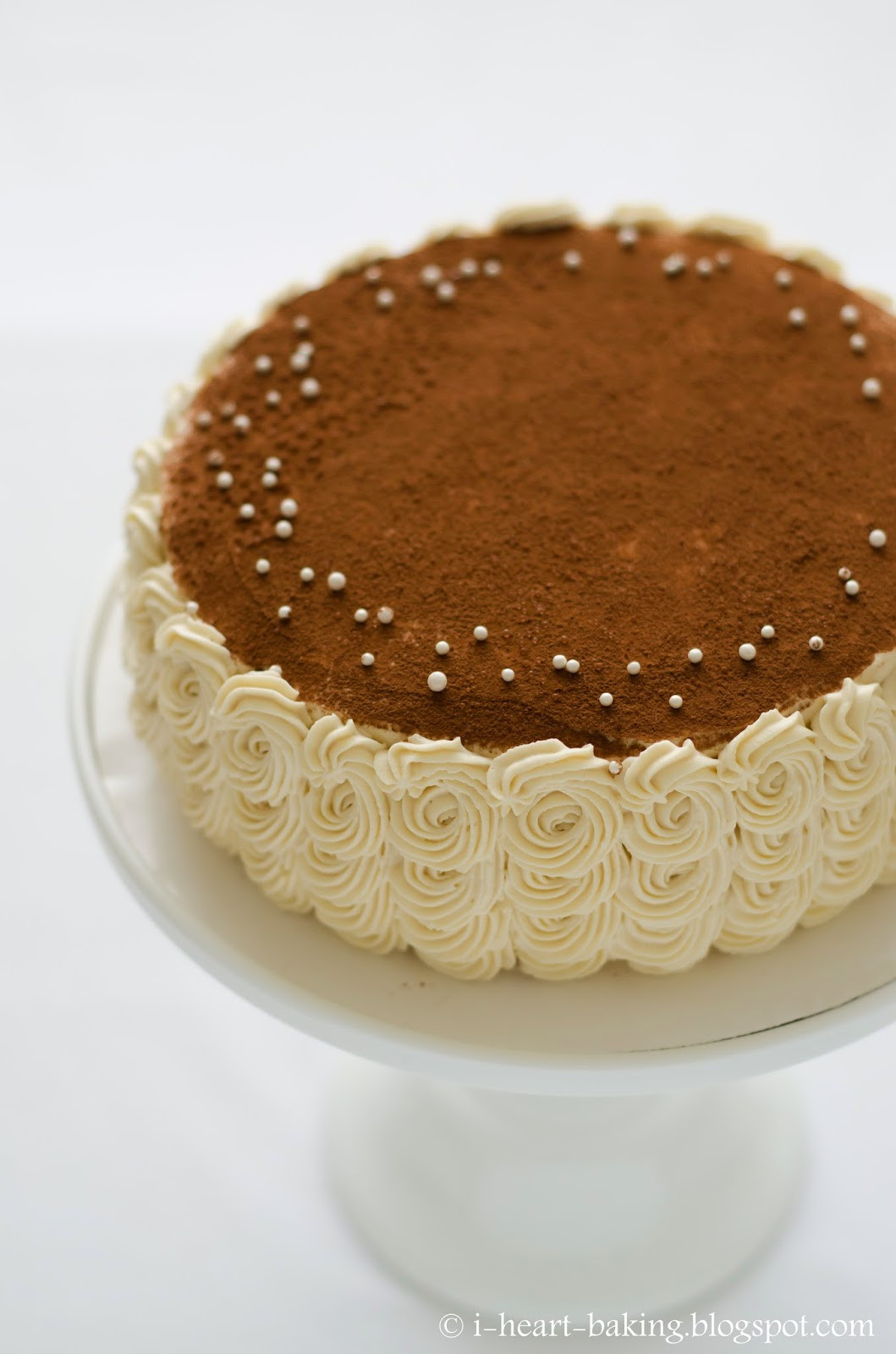 Tiramisu Cake Recipe
 i heart baking tiramisu birthday cake with piped swirl