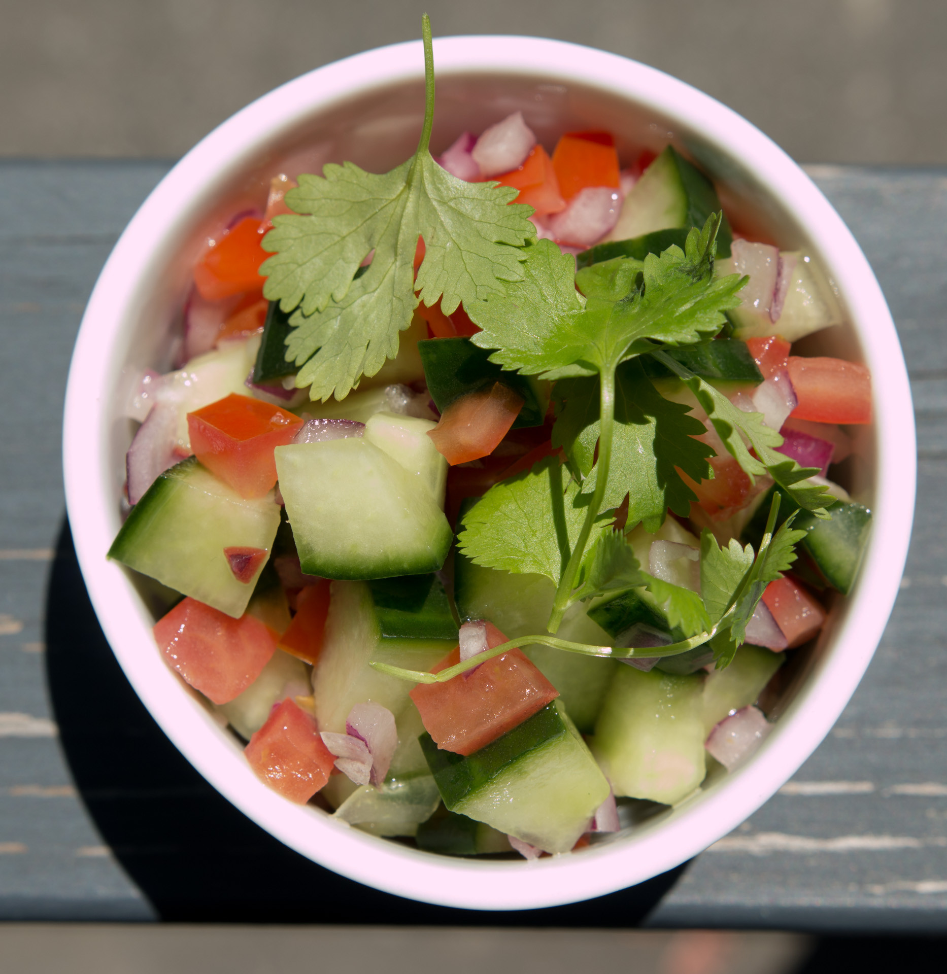 Tomato Onion Cucumber Salad
 EkantCookCurry