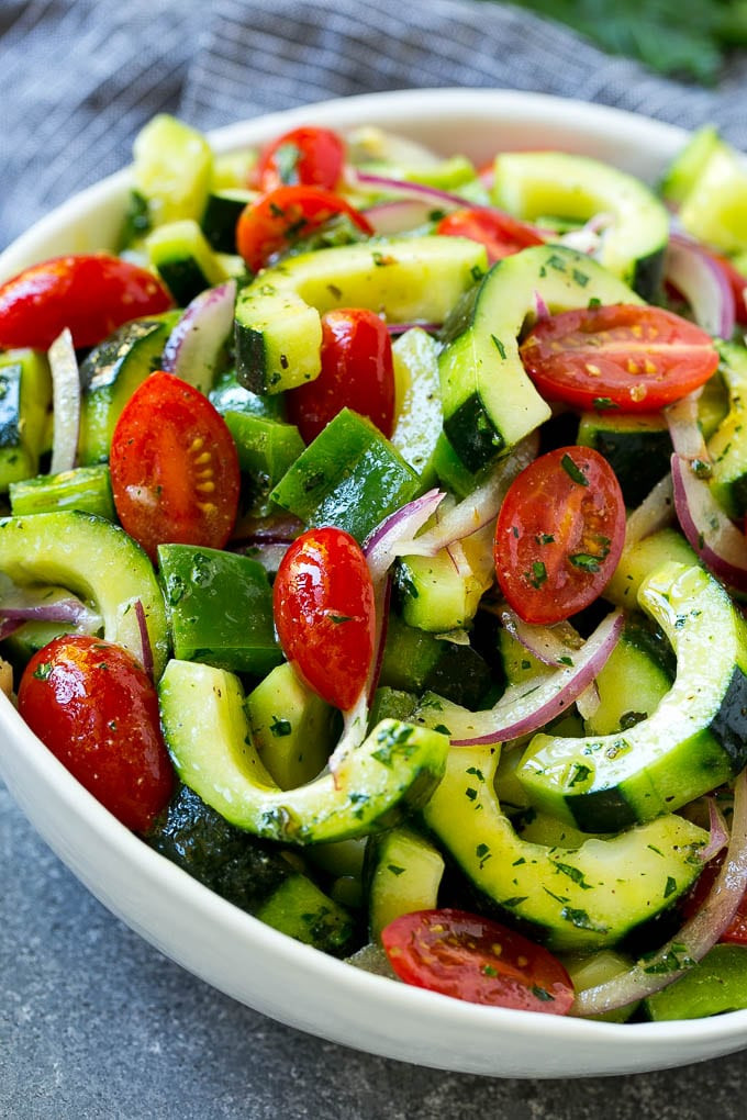 Tomato Onion Cucumber Salad
 Cucumber Tomato Salad Dinner at the Zoo