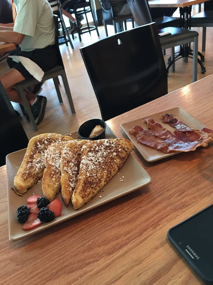 Tomato Pie Cafe Harrisburg
 Kids French toast and side bacon Yelp