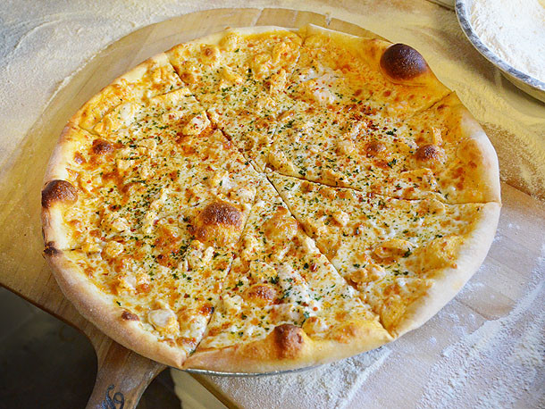 Tomato Pie Pizza Joint
 Gallery Top This Syracuse Style Hot Wing Pizza à la