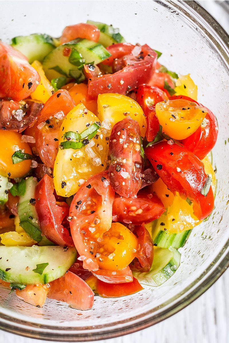 Tomato Salad Recipe
 Cucumber Tomato Salad — Eatwell101