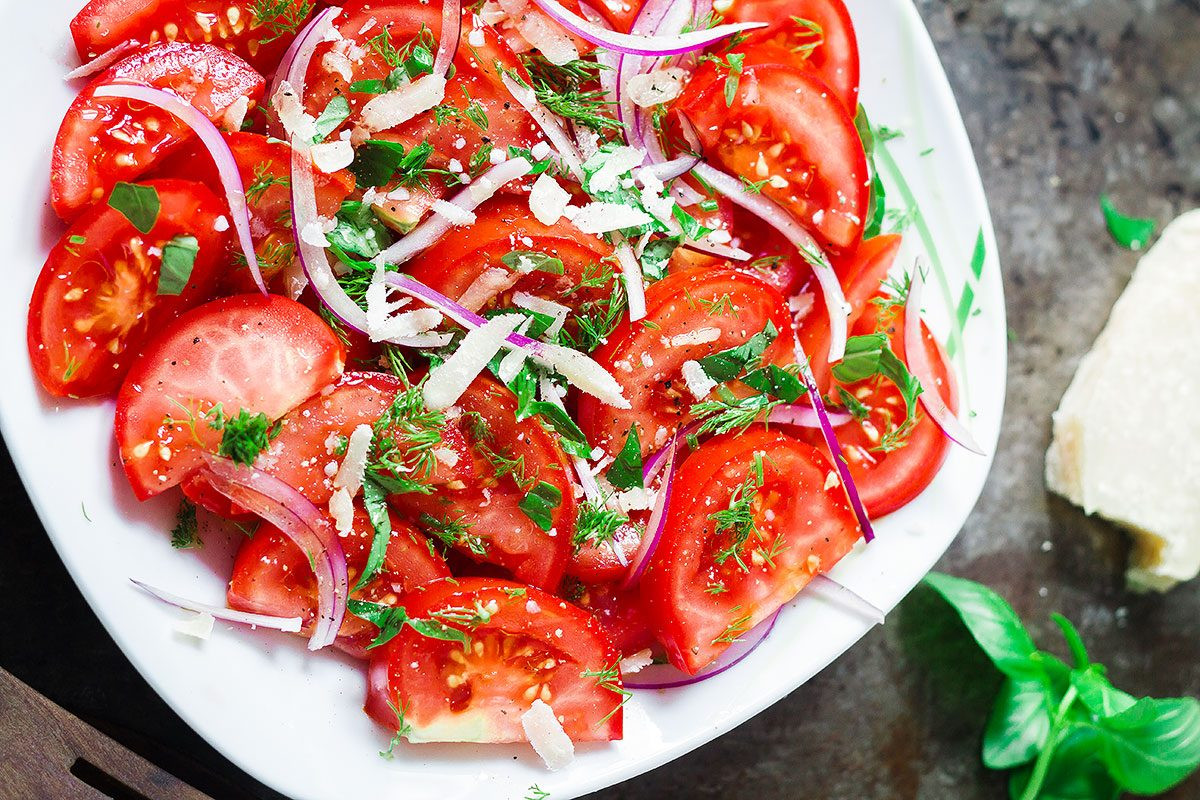 Tomato Salad Recipe
 Fresh Herbs and Tomato Salad Recipe — Eatwell101