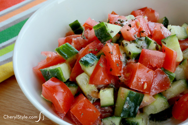 Tomato Salad Recipe
 Cucumber tomato salad Everyday Dishes