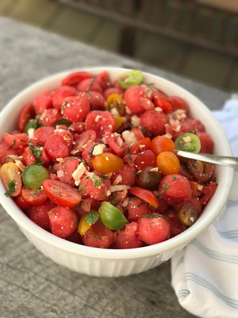 Tomato Watermelon Salad
 Tomato Watermelon Salad