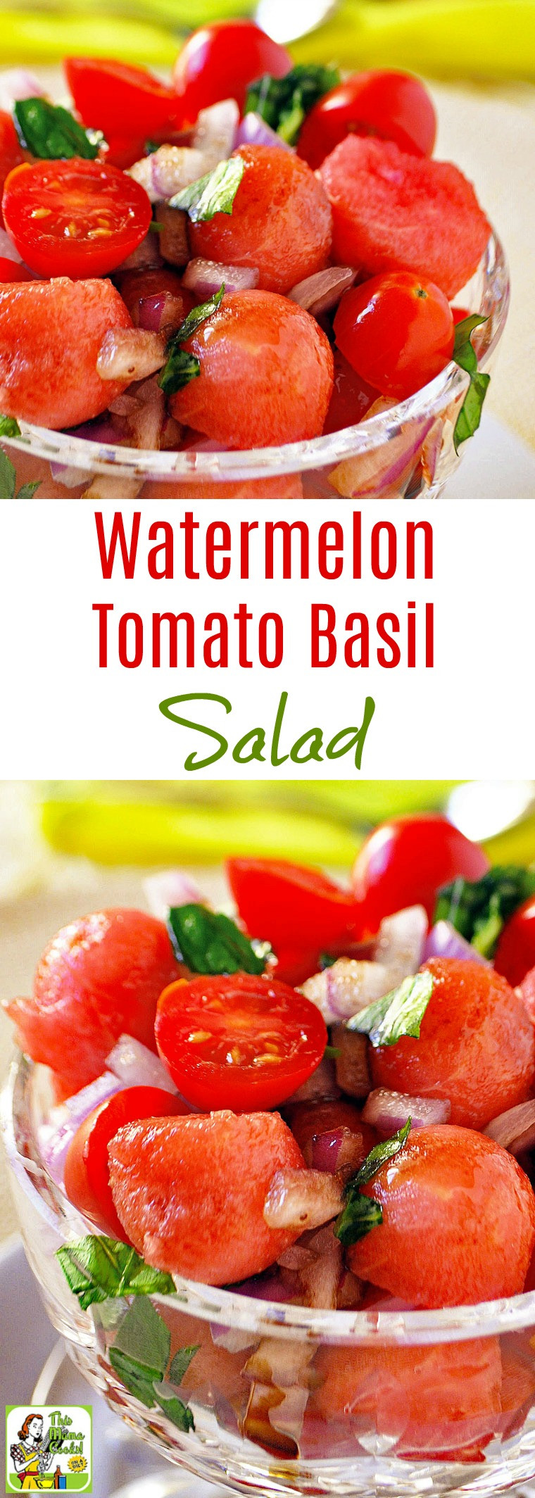 Tomato Watermelon Salad
 Easy Watermelon Tomato Basil Salad