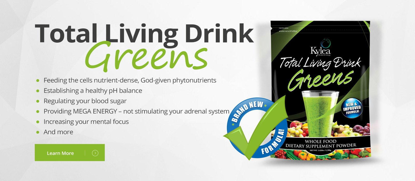 Total Living Drink Greens
 Kylea Health Discover Your Kylea