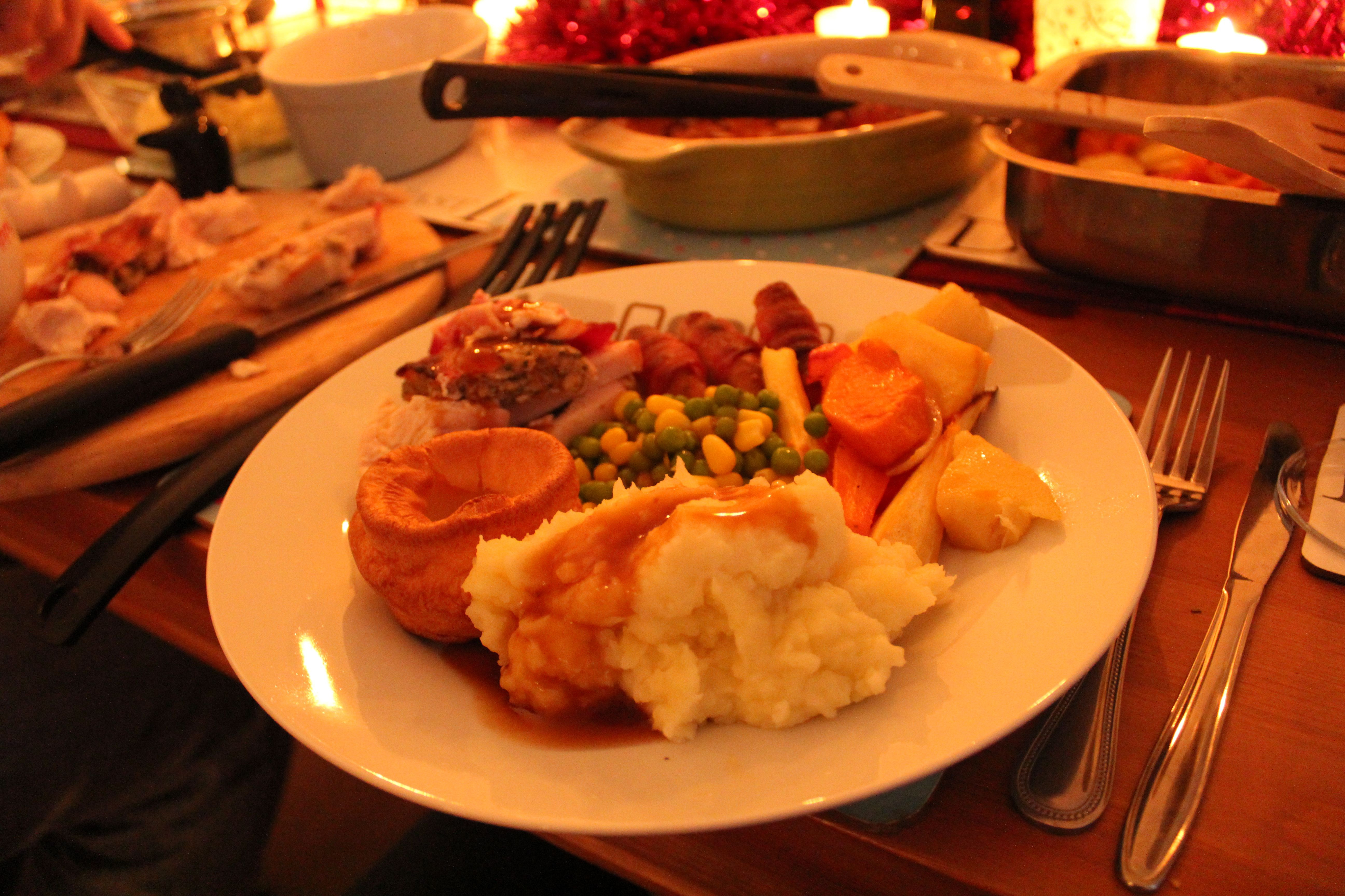 Traditional Christmas Dinner
 English Traditional Christmas Dinner