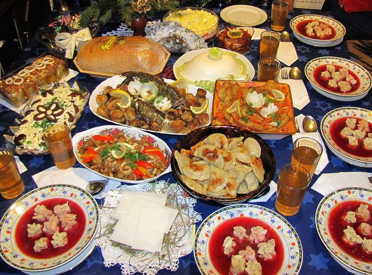 Traditional Christmas Dinner
 Traditional polish Christmas Eve dinner has to have 12