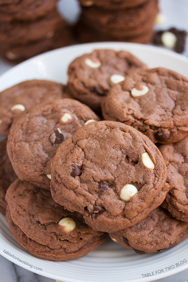 Triple Chocolate Cookies
 Triple Chocolate Cookies Table for Two