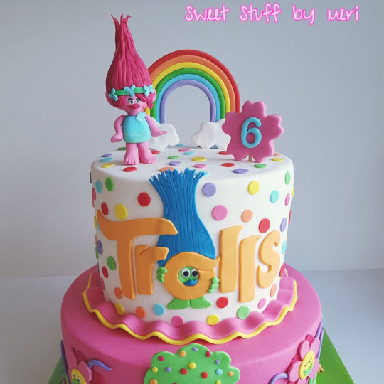Troll Birthday Cake
 Trolls cake cake by Meri CakesDecor