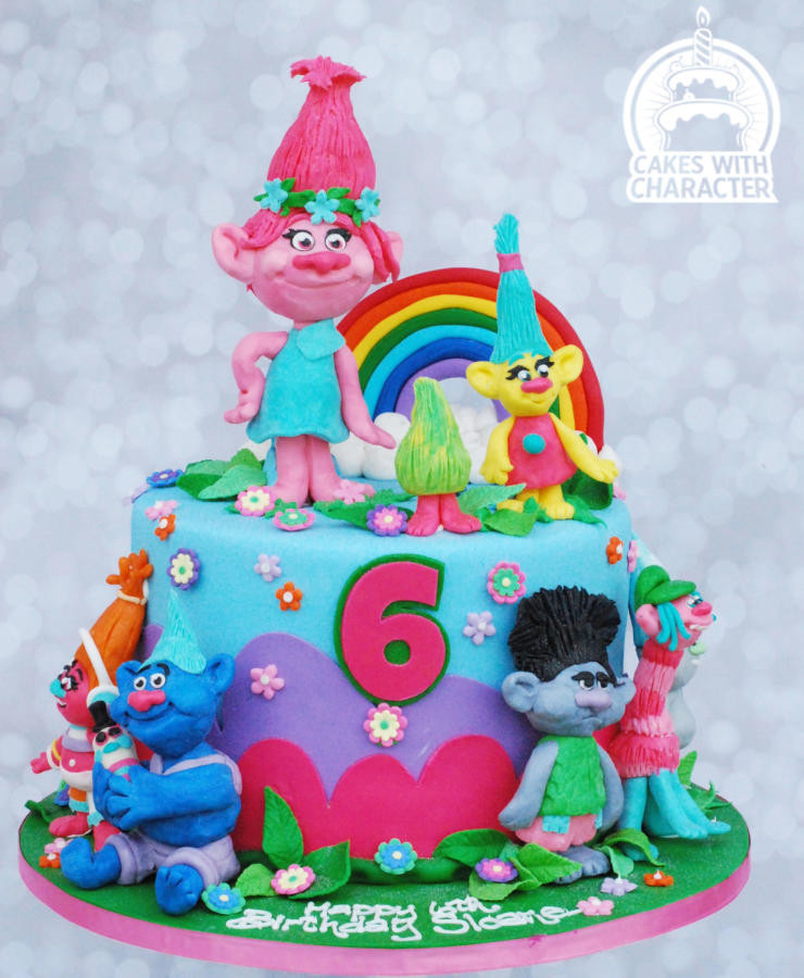 Troll Birthday Cake
 Trolls birthday cake cake by Jean A Schapowal CakesDecor