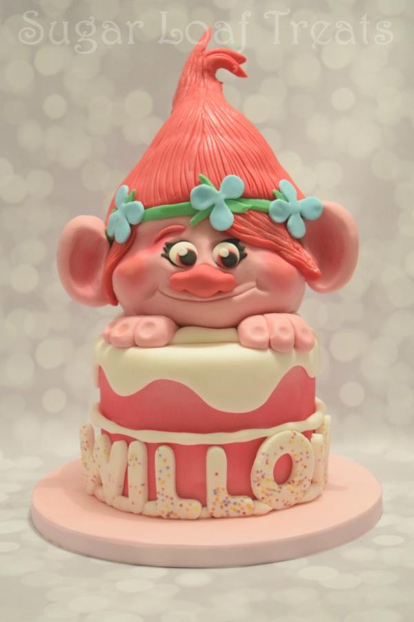 Troll Birthday Cake
 Poppy Troll Cake cake by SugarLoafTreats CakesDecor