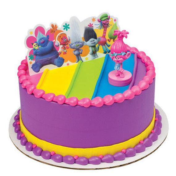 Troll Birthday Cake
 Items similar to Trolls Birthday Cake Topper Poppy Troll