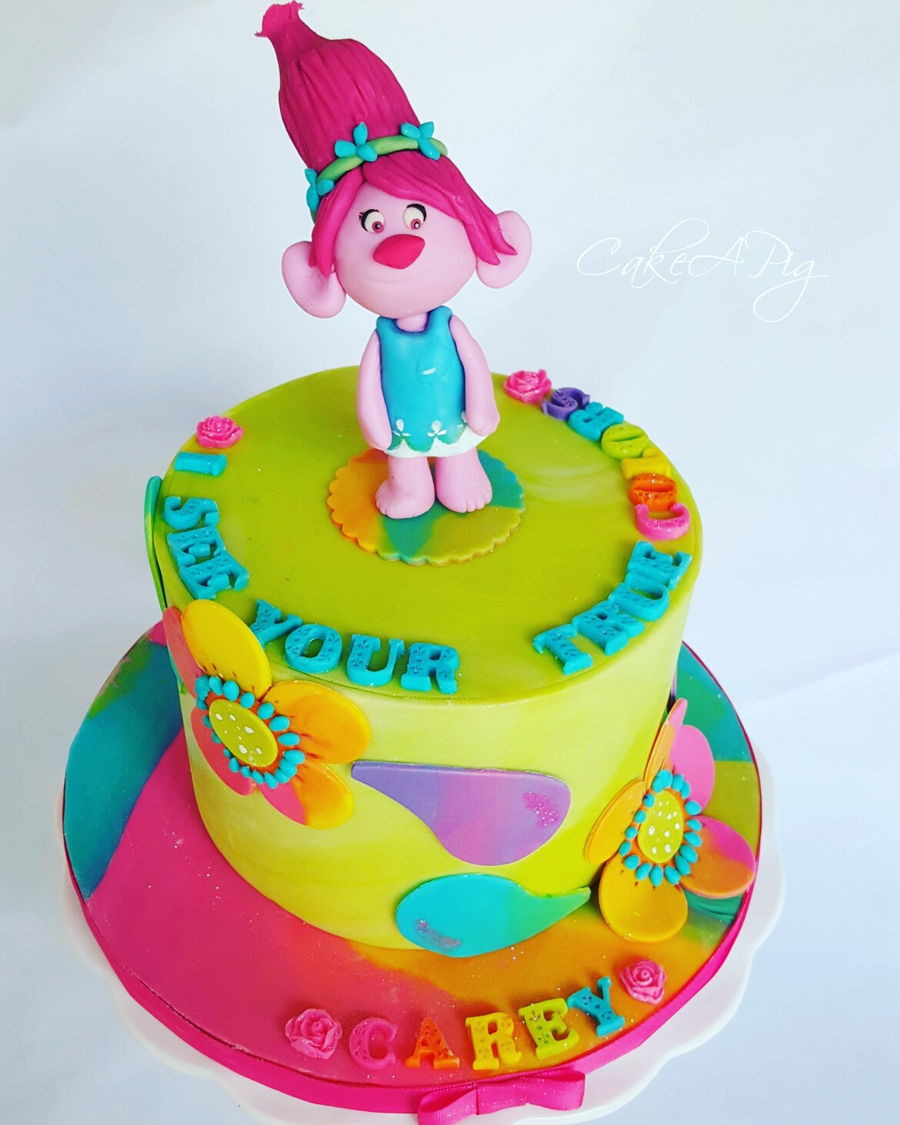 Troll Birthday Cake
 Trolls Cake CakeCentral