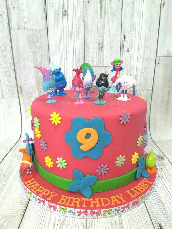 Troll Birthday Cake
 Trolls cake Romy Pinterest