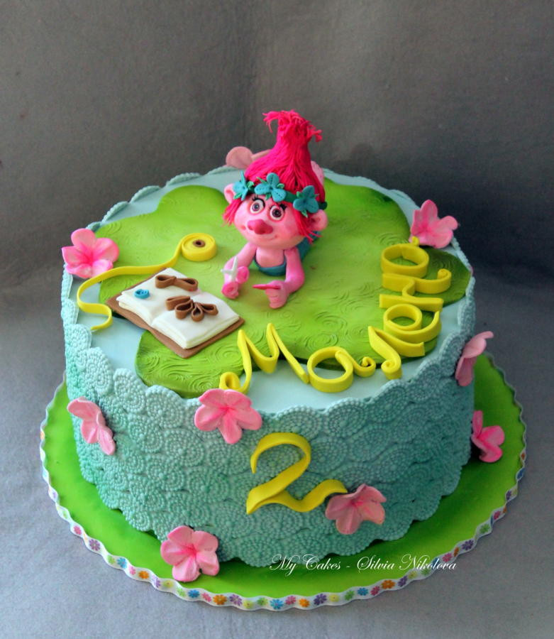 Troll Birthday Cake
 Trolls Cake cake by marulka s CakesDecor