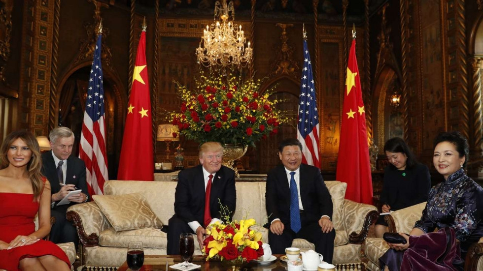 Trump Xi Dinner
 As North Korea tests US China ties Xi and Trump look to