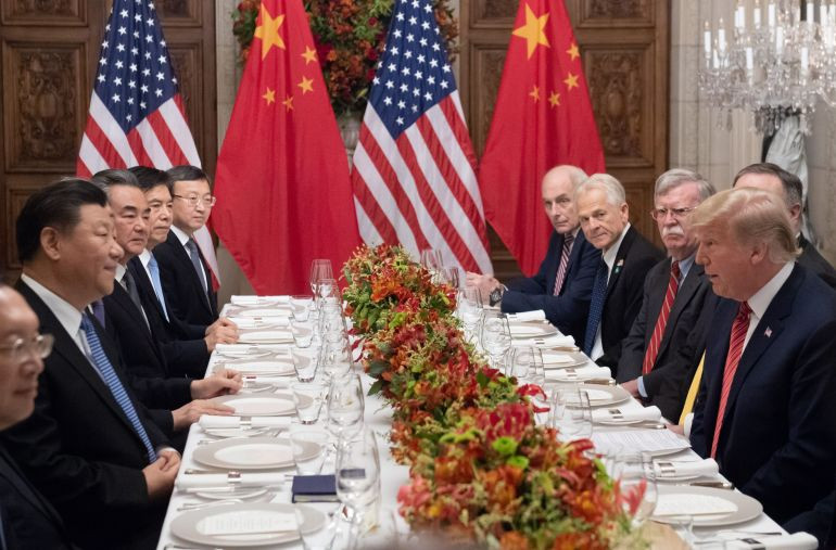 Trump Xi Dinner
 President Trump Chinese President Xi Jinping Agree to 90