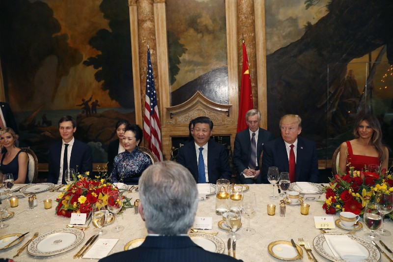 Trump Xi Dinner
 Chinese president’s trip to Mar a Lago coincided with