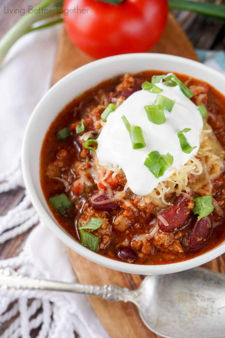 Turkey Chili Recipes
 Healthy and Easy Turkey Chili Recipe Sugar & Soul