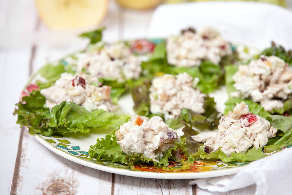 Turkey Salad Recipe
 Turkey Salad with Grapes Apples & Walnuts Healthy Low