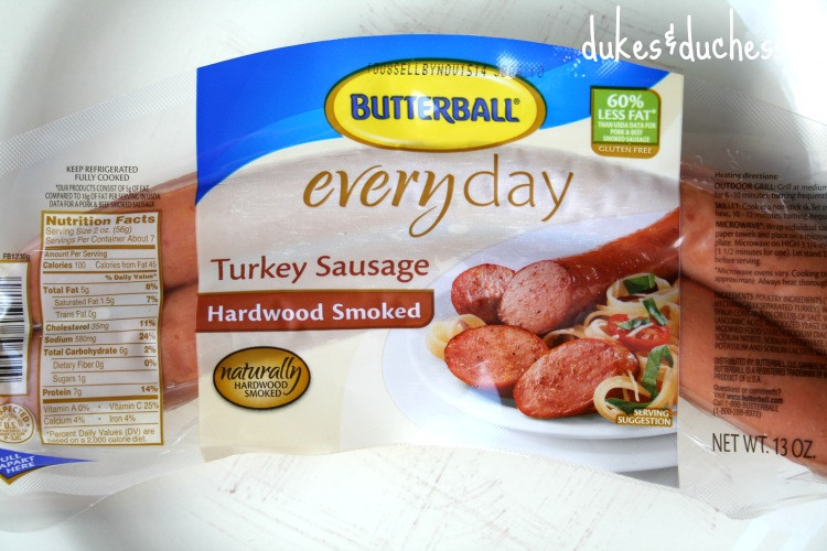 Turkey Sausage Calories
 butterball turkey sausage nutrition