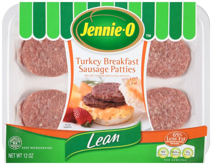 Turkey Sausage Calories
 Jennie O Turkey Sausage Patties Nutrition Facts