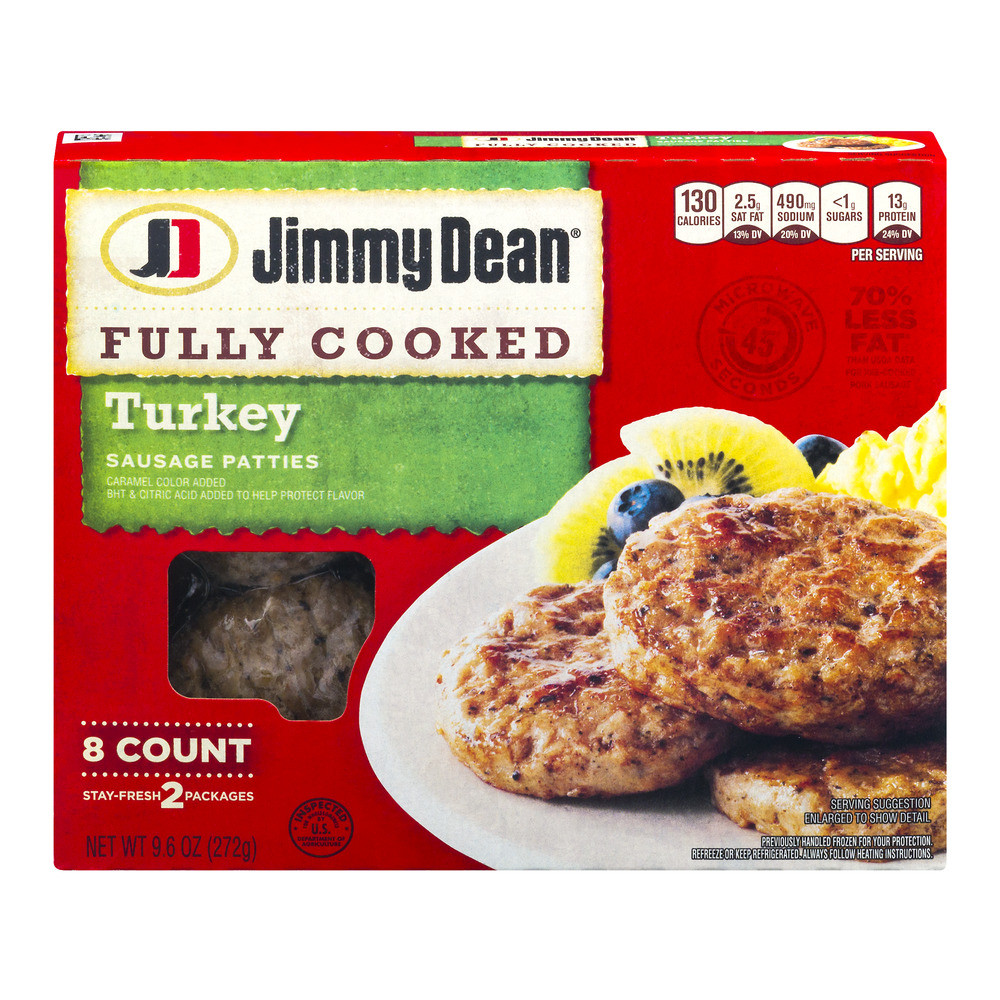 Turkey Sausage Calories
 Jimmy Dean Maple Turkey Sausage Patties Nutrition Facts