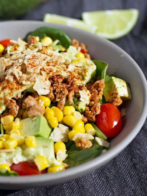 Turkey Taco Salad
 Chili Lime Ground Turkey Taco Salad