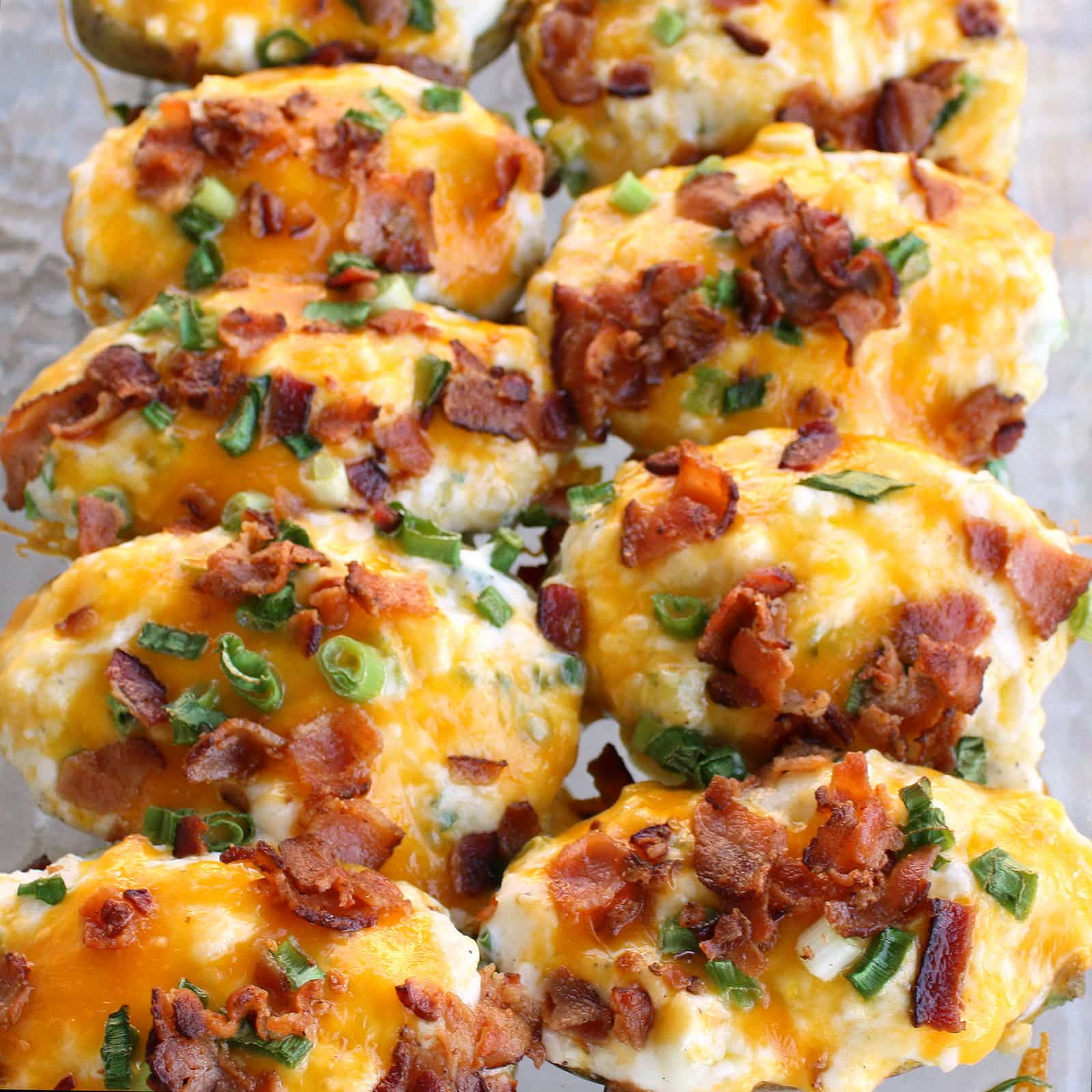 Twice Baked Potato Recipe
 The Ultimate Twice Baked Potatoes with bacon and cheese
