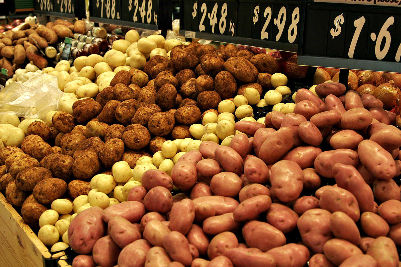 Types Of Potato
 File Various types of potatoes for sale Wikimedia