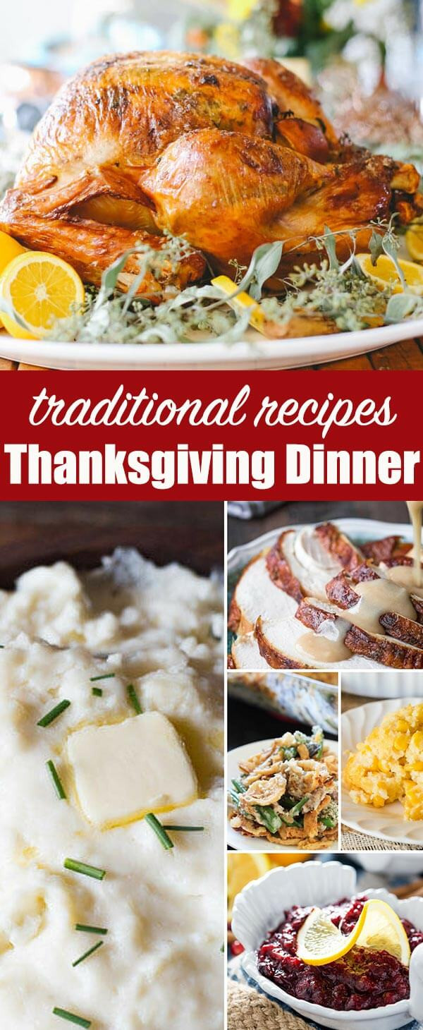 Typical Thanksgiving Dinner
 Traditional Thanksgiving Dinner Menu Recipes Turkey