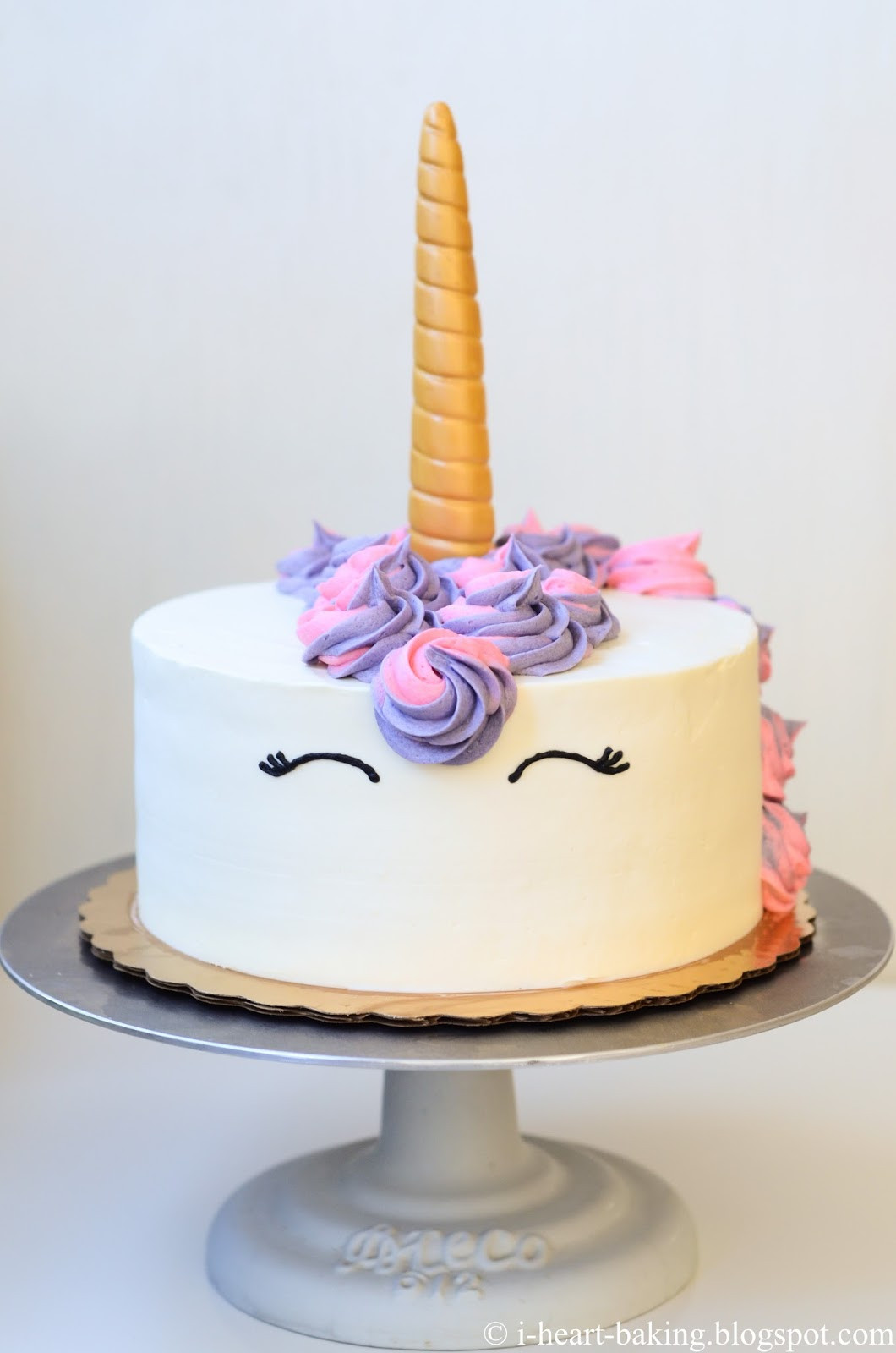 Unicorn Birthday Cake
 i heart baking unicorn birthday cake