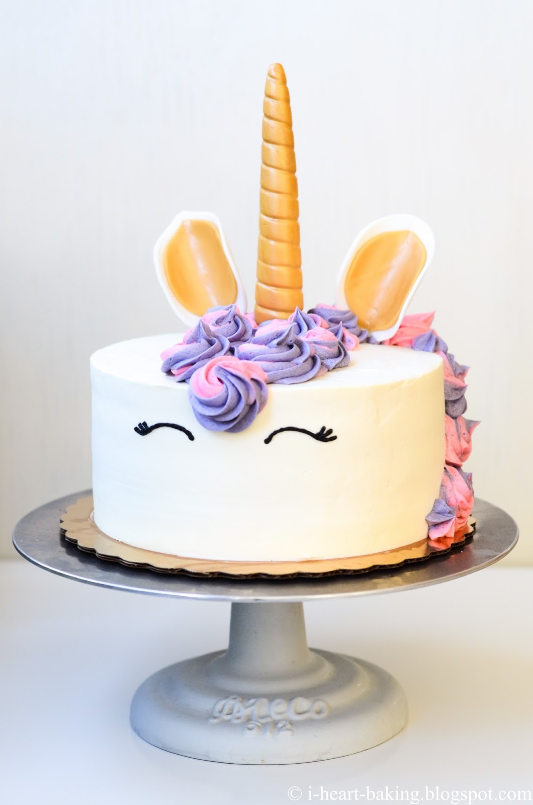 Unicorn Birthday Cake
 i heart baking unicorn birthday cake