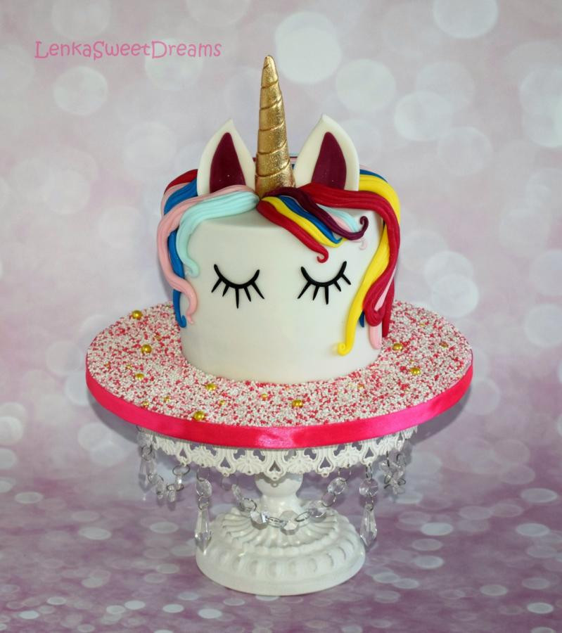 Unicorn Birthday Cake
 Magical unicorn birthday cake cake by LenkaSweetDreams