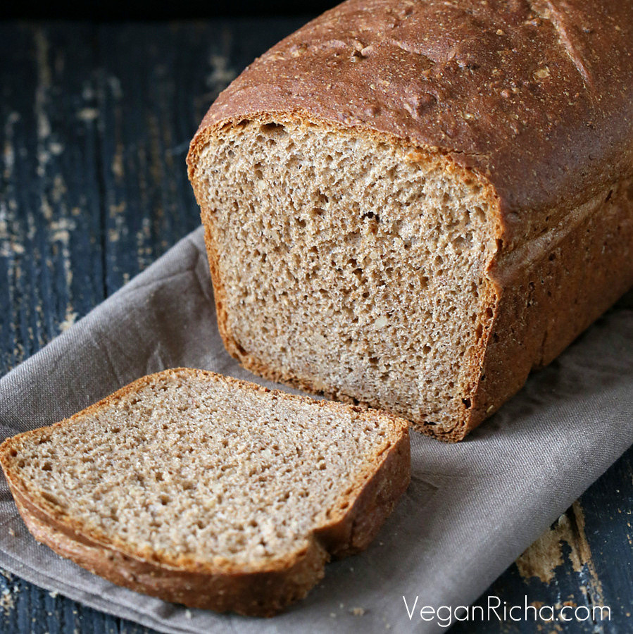 Vegan Bread Recipe
 Rye Almond Sandwich Bread and Burger buns Vegan Recipe