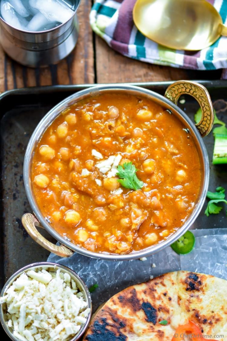 Vegan Chickpea Recipes
 Vegan Chickpea Curry in Pressure Cooker Recipe