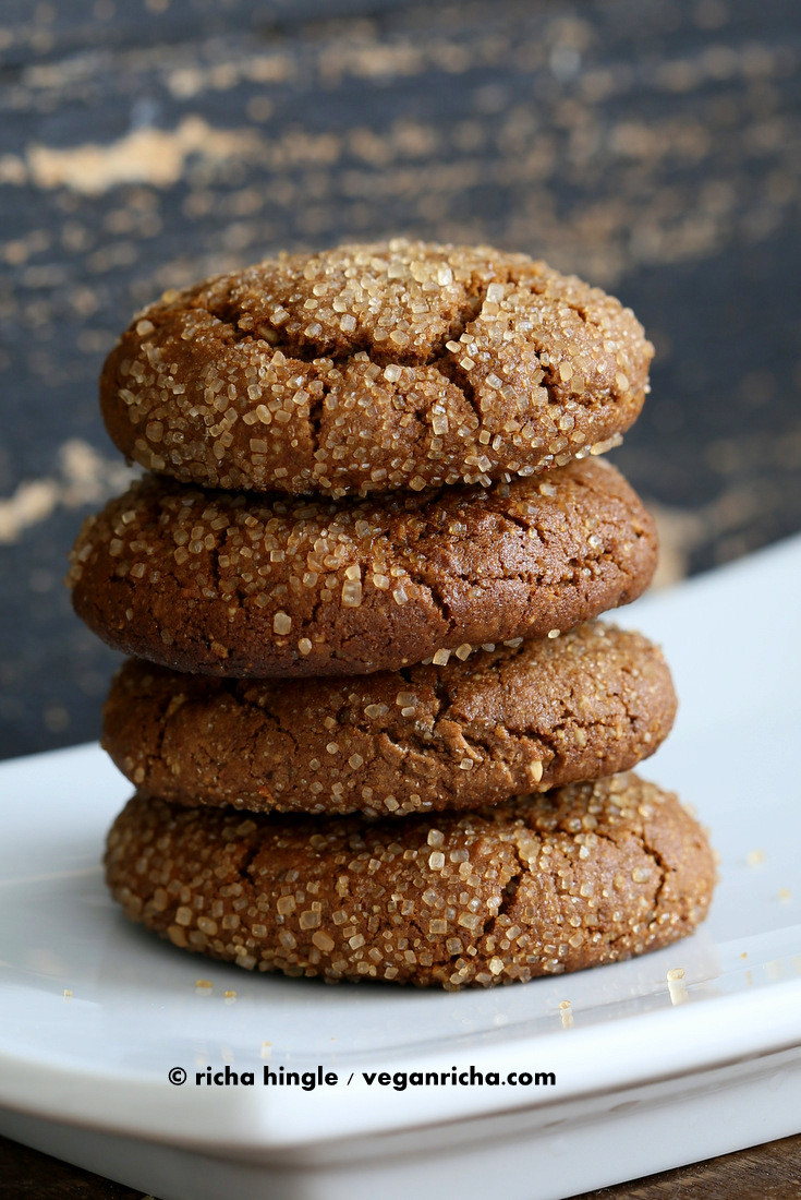 Vegan Gingerbread Cookies
 vegan ginger molasses cookies