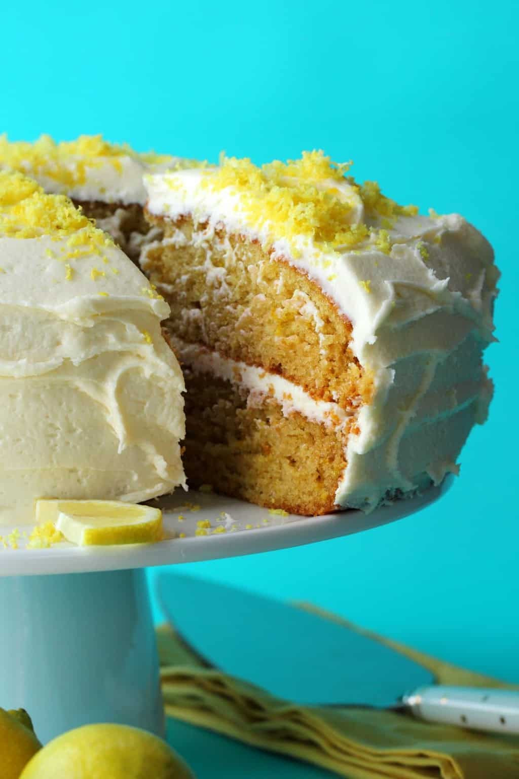 Vegan Lemon Cake
 Vegan Lemon Cake Spongey 2 Layer Dream Cake Loving It