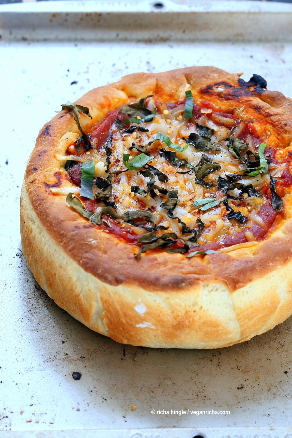 Vegan Pizza Dough
 Vegan Deep Dish Pizza Recipe 20 min Crust Vegan Richa