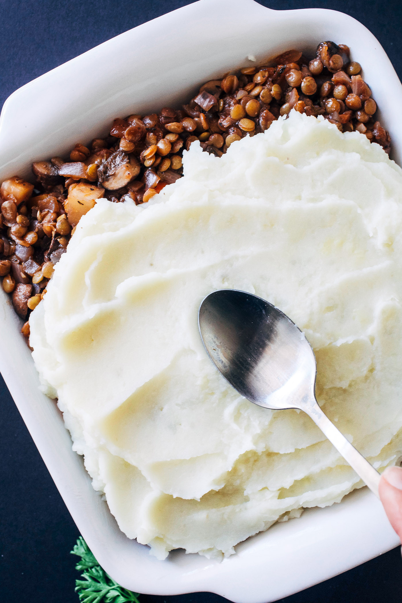 Vegan Shepherd'S Pie
 Vegan Lentil Shepherds Pie with Parsnip Mashed Potatoes