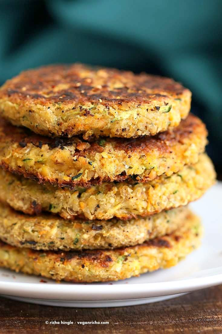 Vegan Zucchini Recipes
 Carrot Zucchini Chickpea Fritters Vegan Recipe Vegan Richa