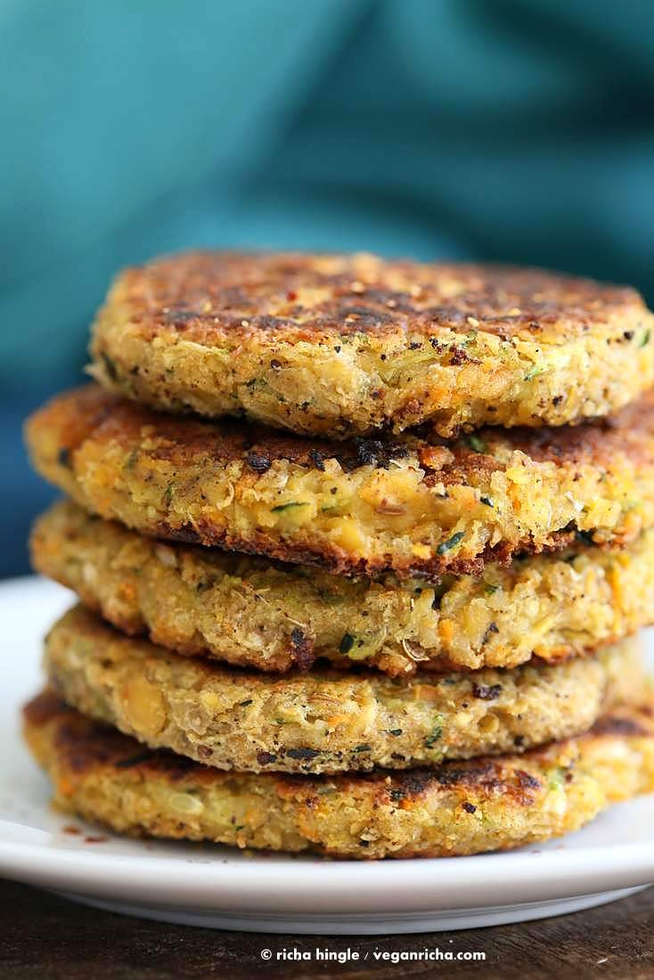 Vegan Zucchini Recipes
 Carrot Zucchini Chickpea Fritters Vegan Recipe Vegan Richa